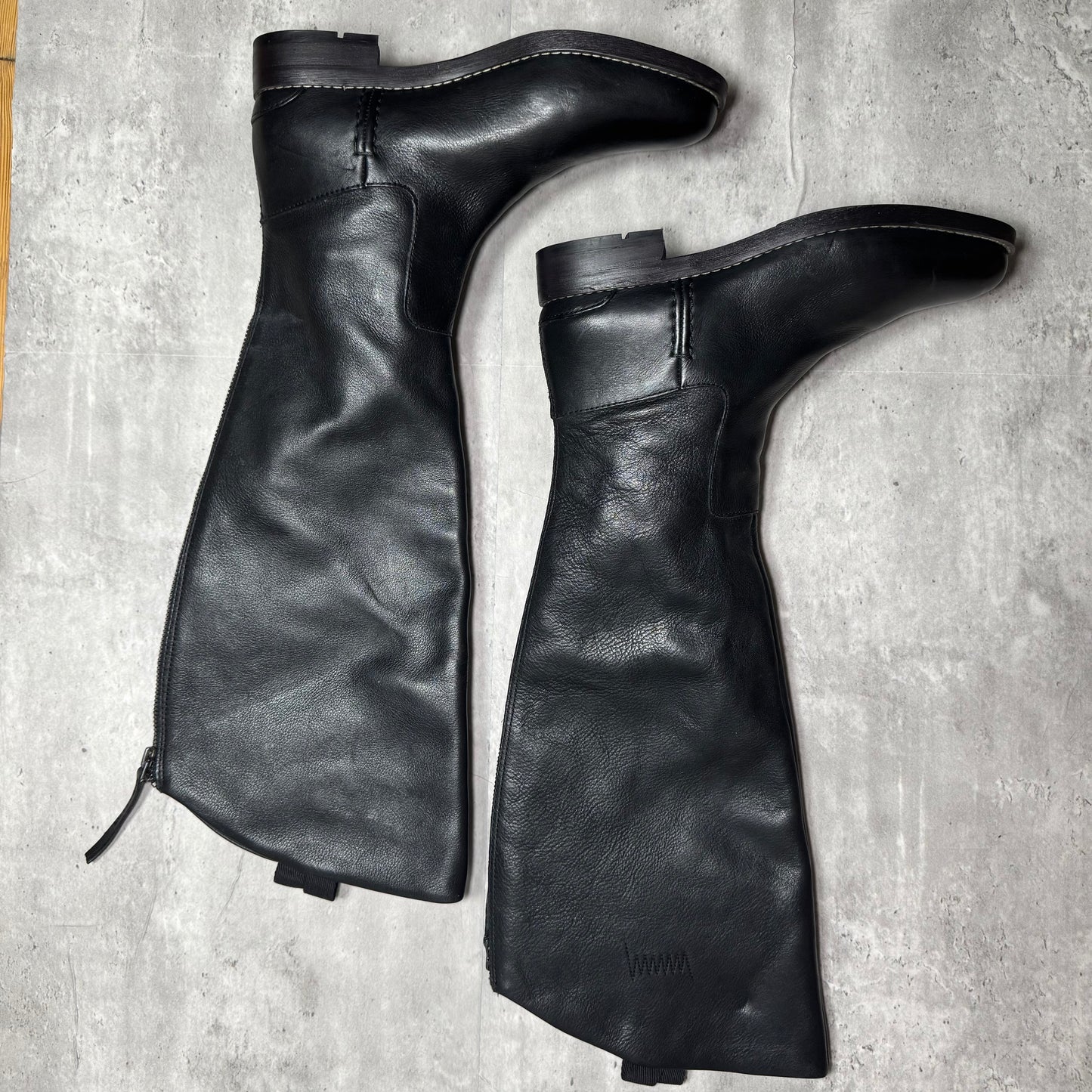 Franco Sarto Leather Tall Riding Boots – Back Zipper Detail, Size 8