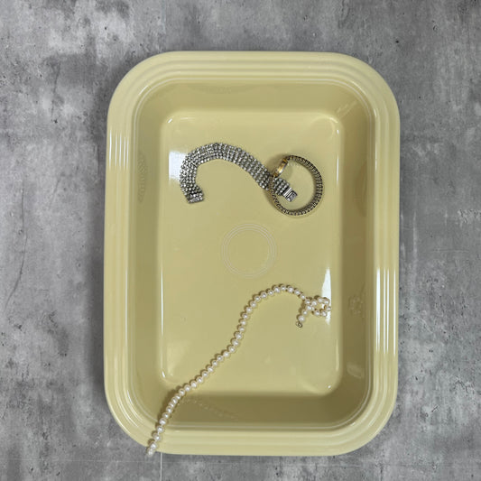 Fiestaware Ceramic Yellow Cream Rectangle Baker