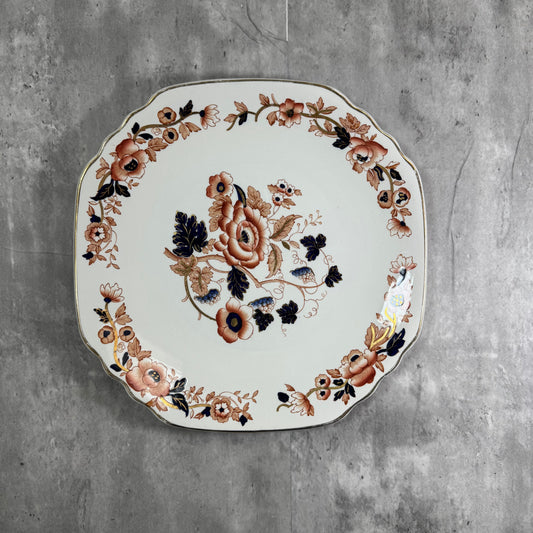 Enoch Wedgwood “Old Derby” Hand-Engraved Porcelain Serving Plate – Made in England