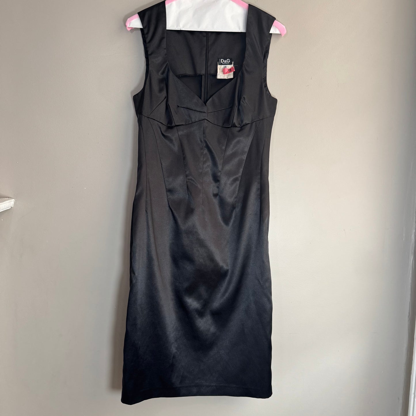 Vintage Dolce & Gabbana Silk Bustier-Style Dress – Size IT 40 (approx. US 4/Small)