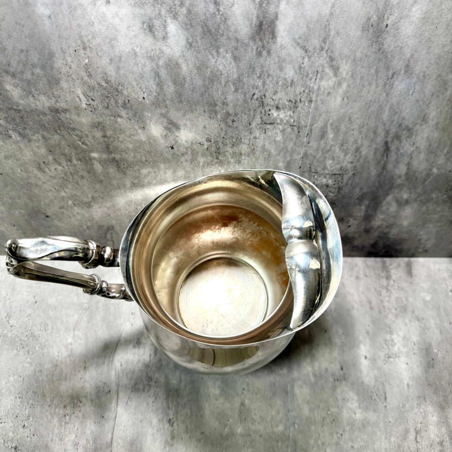 English Silver MFG Corp large silver pitcher