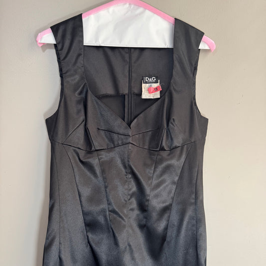 Vintage Dolce & Gabbana Silk Bustier-Style Dress – Size IT 40 (approx. US 4/Small)