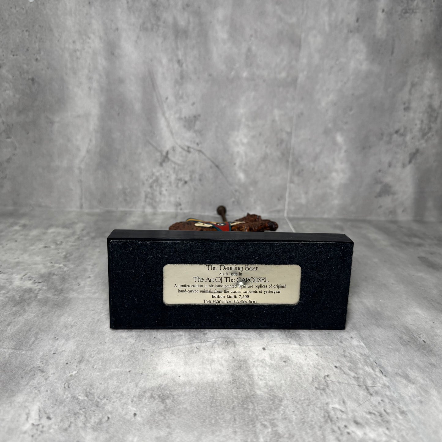Hamilton Collection “The Dancing Bear” – Art of the Carousel Figurine, 6th in Series, Limited Edition