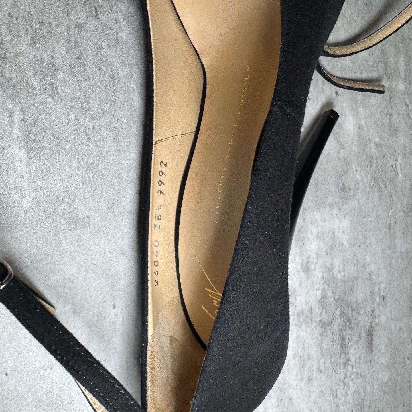 Giuseppe Zanotti Black Peep Toe Platform Heels – Ankle Strap & Buckle Detail, Size EU 38.5 (US 8.5)