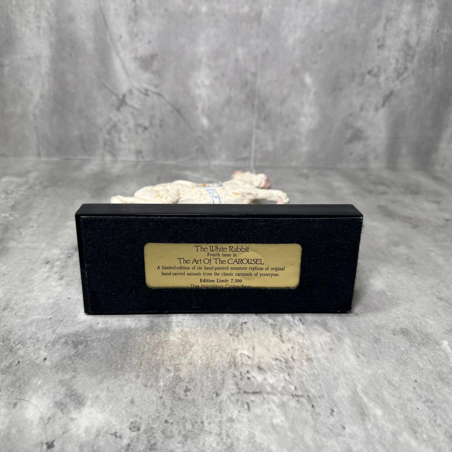 Hamilton Collection “The White Rabbit” – Art of the Carousel Figurine, 4th in Series, Limited Edition (Damaged)