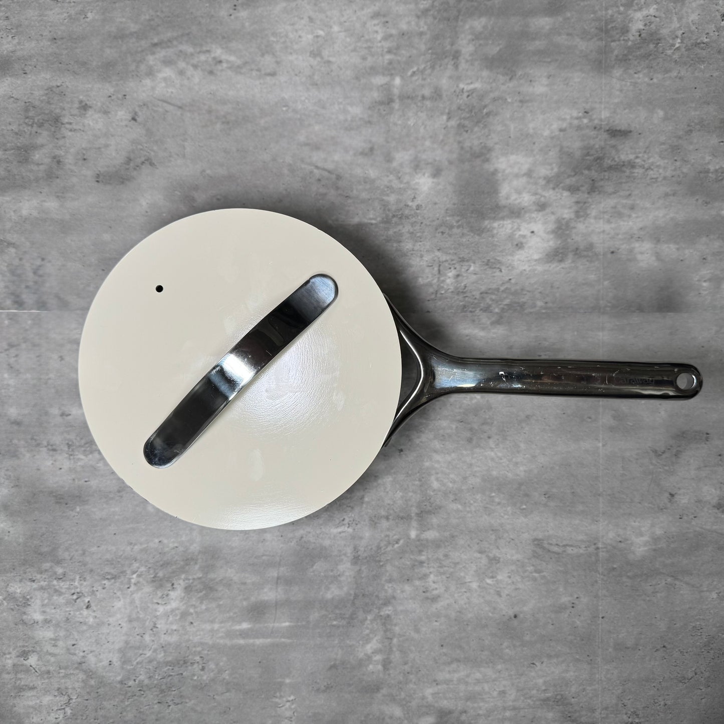 Caraway 3QT White Ceramic Nonstick Saucepan with Lid – Pre-Loved