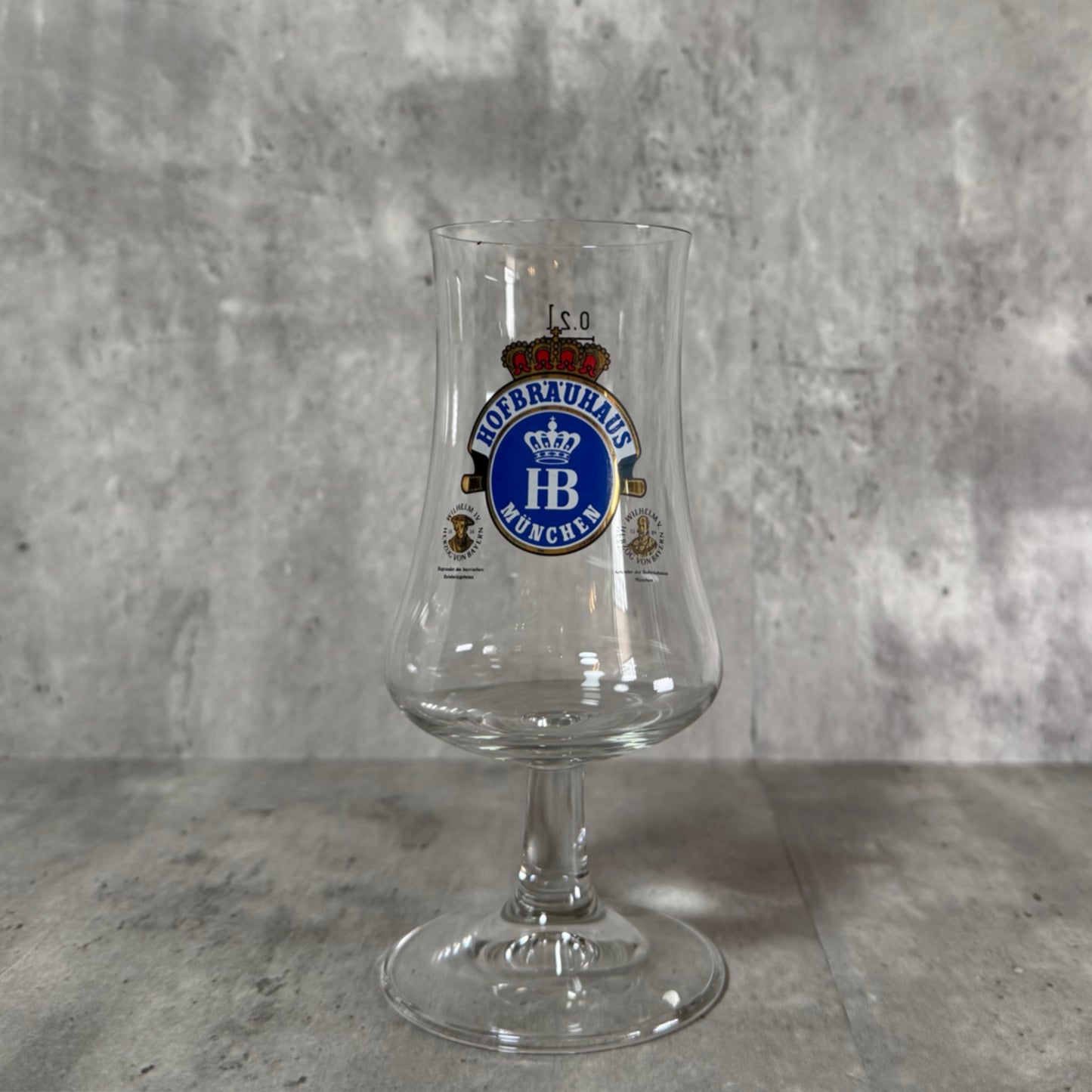 Set of 2 Hofbräuhaus München 0.2L Beer Glasses – Traditional German Brewery Logo