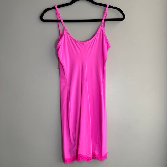 Skims Fits Everybody Slip Dress in Neon Pink (NWT, Size M)