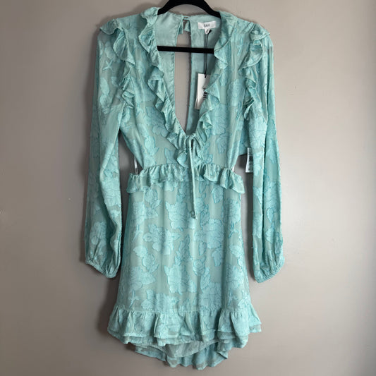 Rahi Seafoam Floral Ruffle Mini Dress – Size M