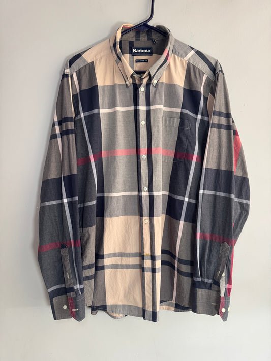 Barbour Plaid Button Up Shirt-Size S