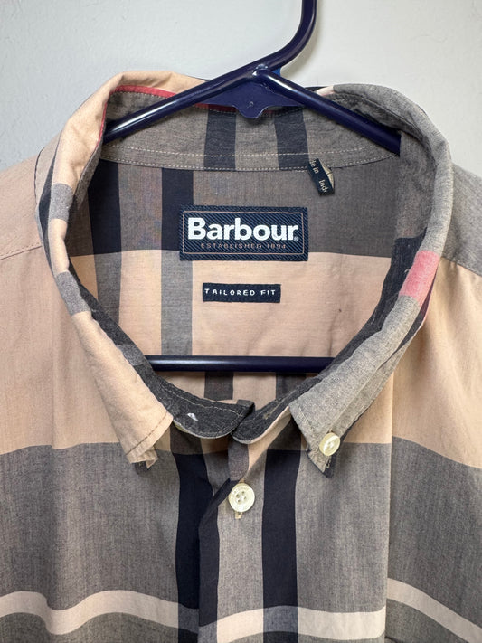 Barbour Plaid Button Up Shirt-Size S