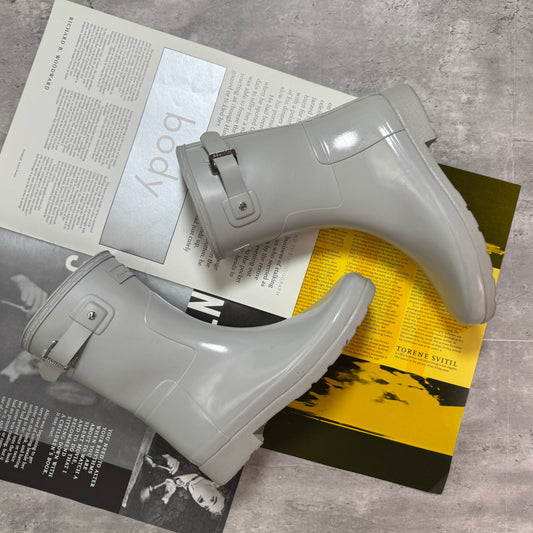 Hunter Gray Short Rainboots – Size 8