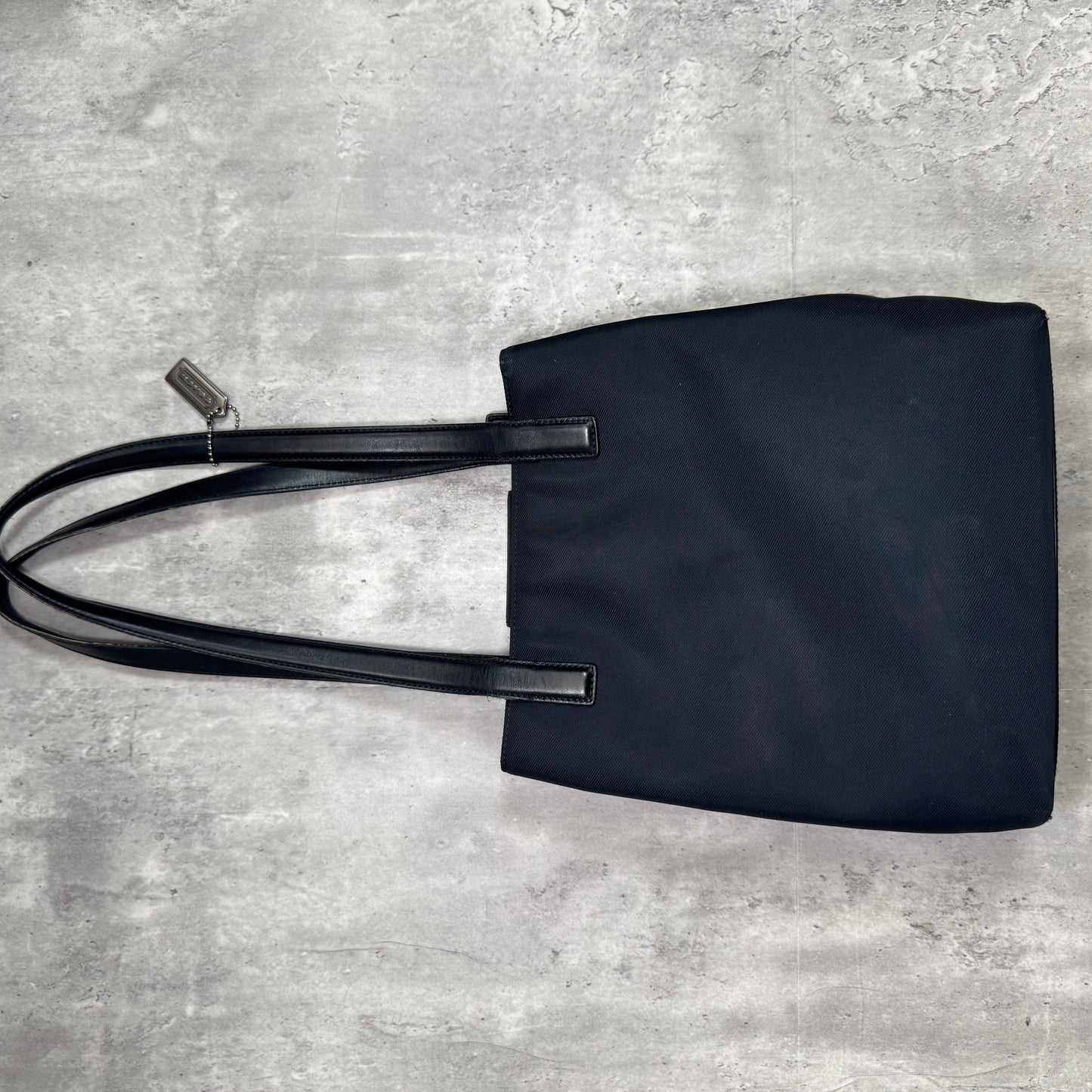 Vintage Coach Black Nylon Tote Bag