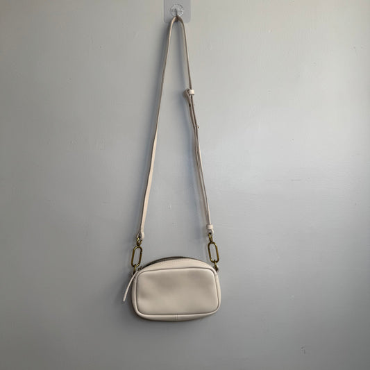 Madewell Cream leather crossbody bag