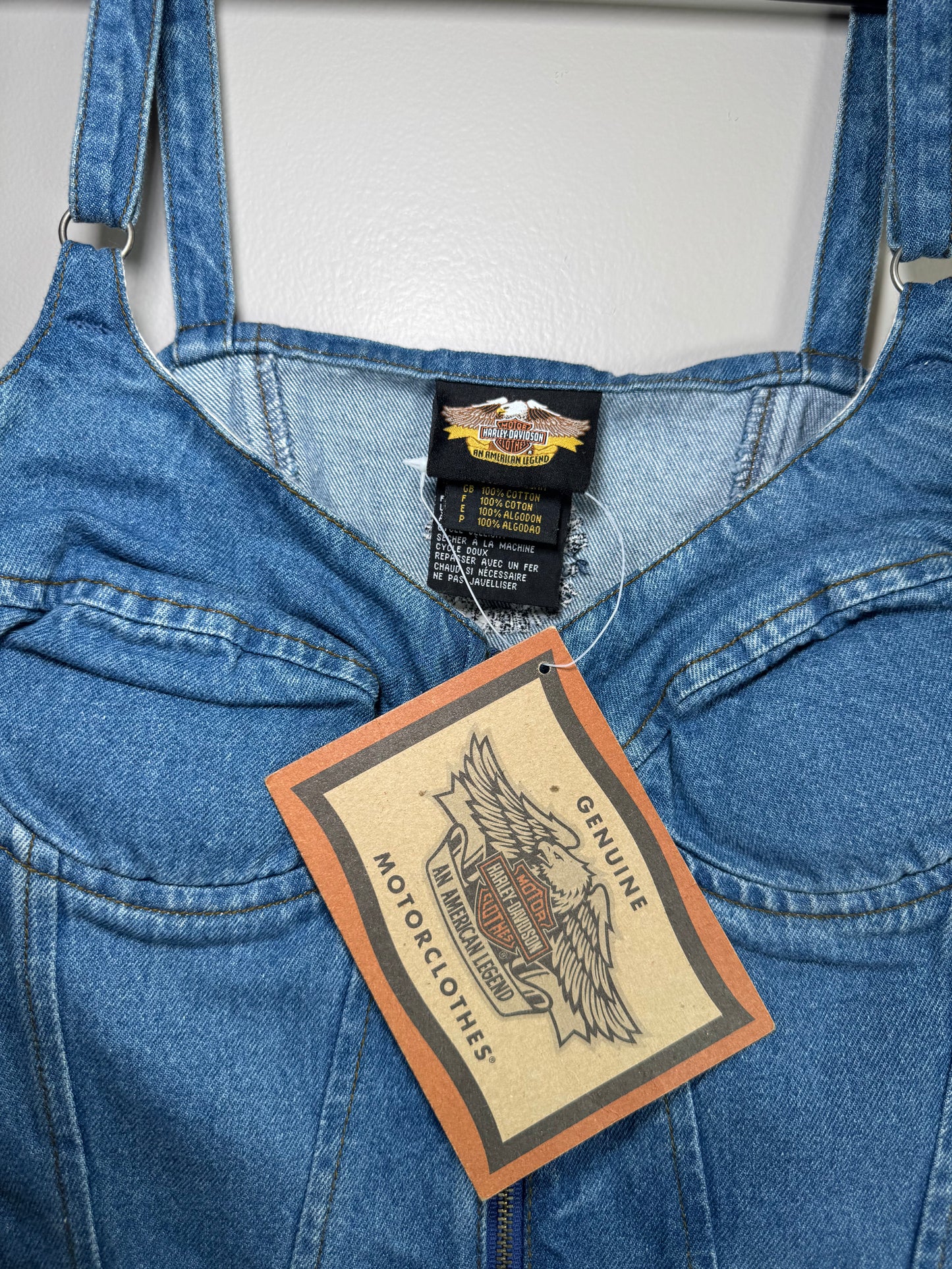 Harley-Davidson Denim Bustier Top – Size M