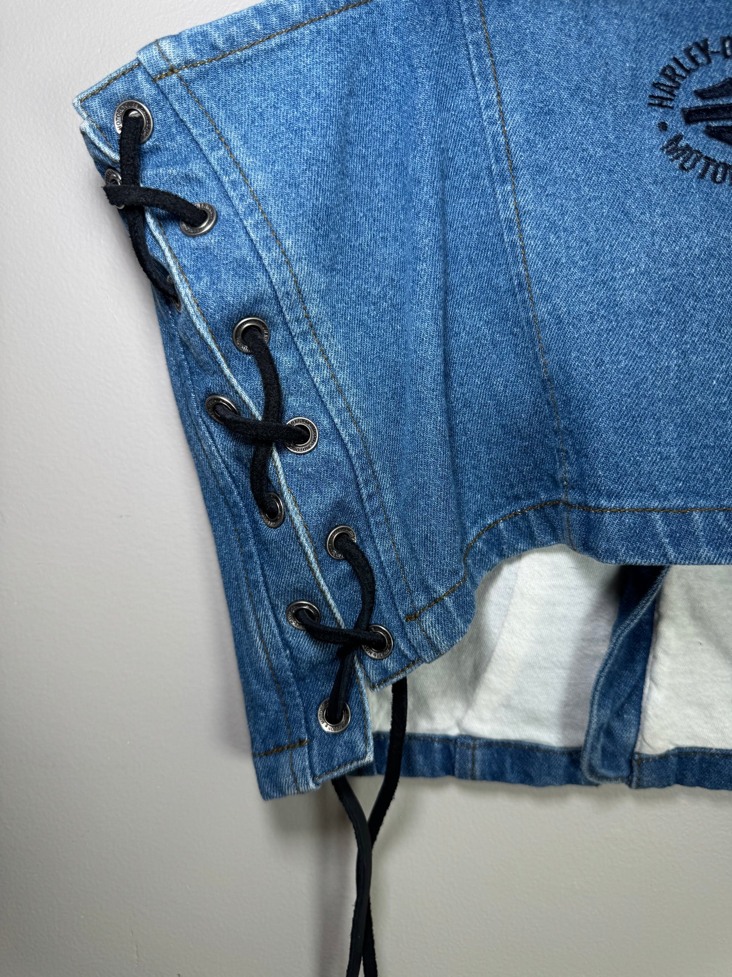 Harley-Davidson Denim Bustier Top – Size M