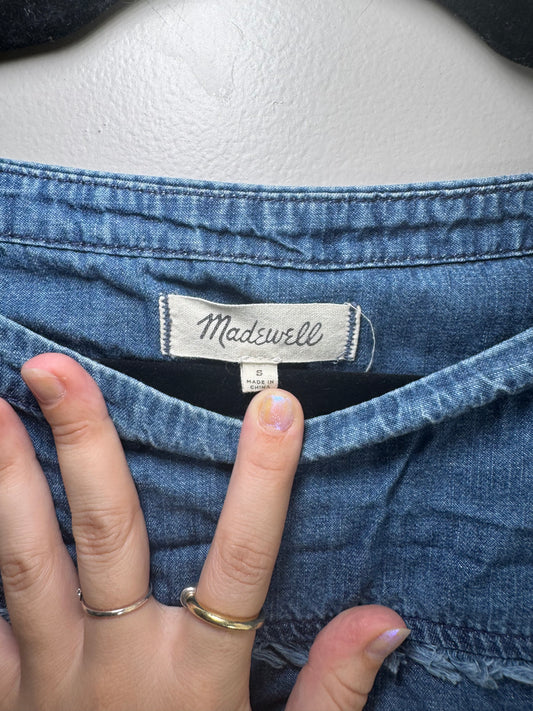 Madewell Denim 3/4 Sleeve Top – Size S