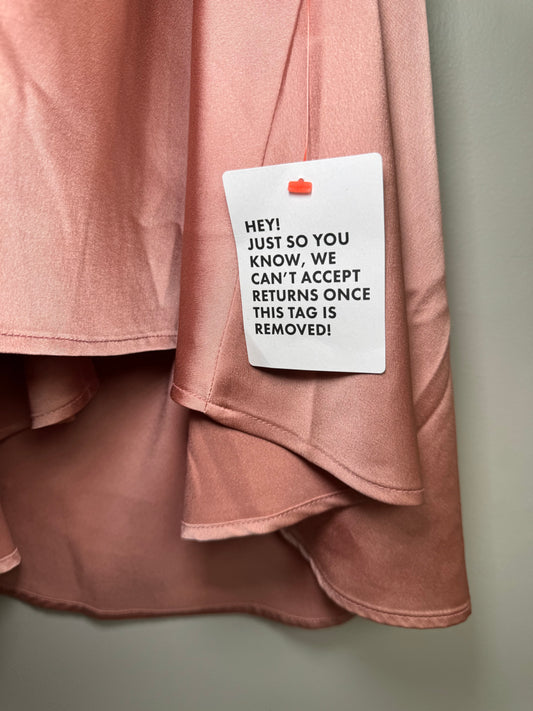 ASOS Pink backless cocktail Dress-Size 6