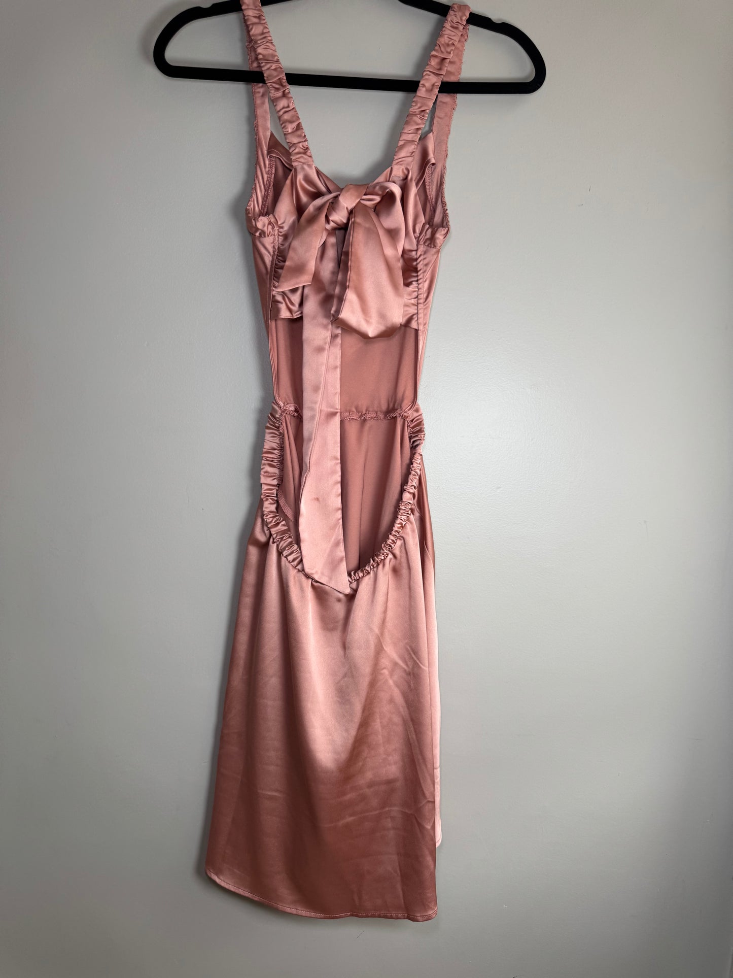 ASOS Pink backless cocktail Dress-Size 6