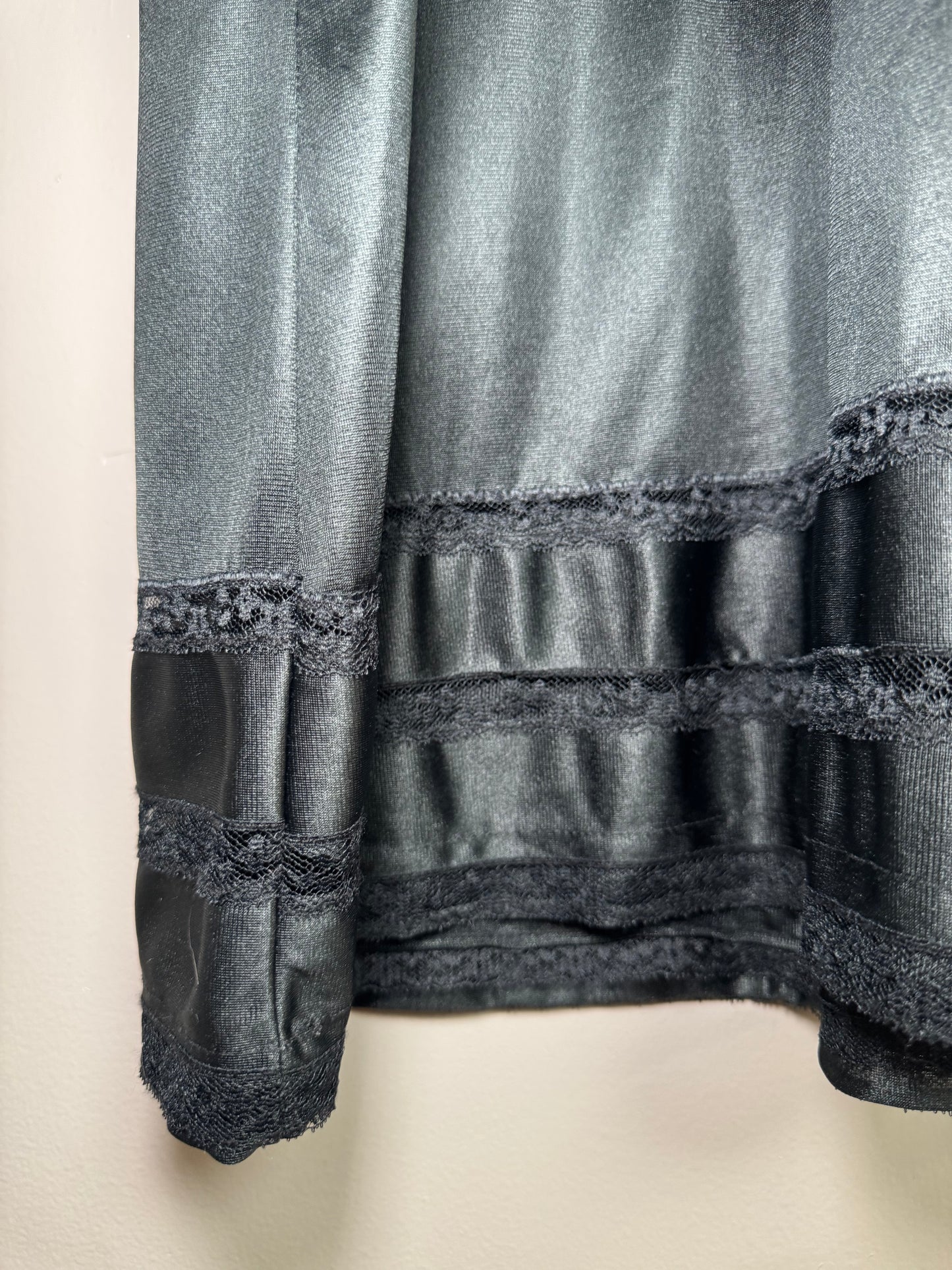 Vintage Interludes Black Slip Dress – Size 38