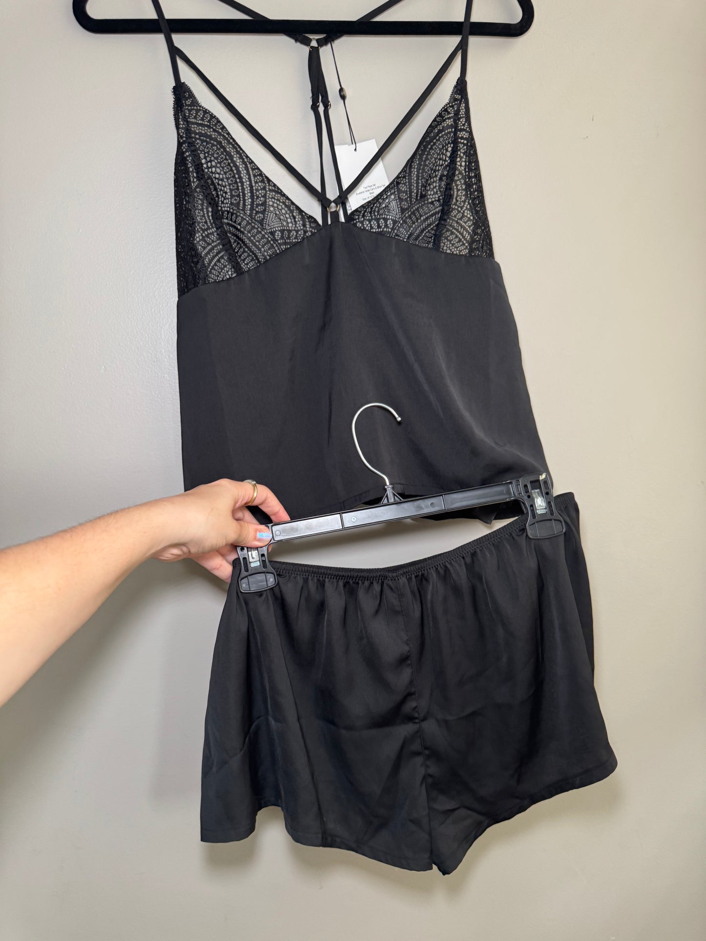 Bluebella Black Lace & Satin Sleep Set – Size M (NWT)