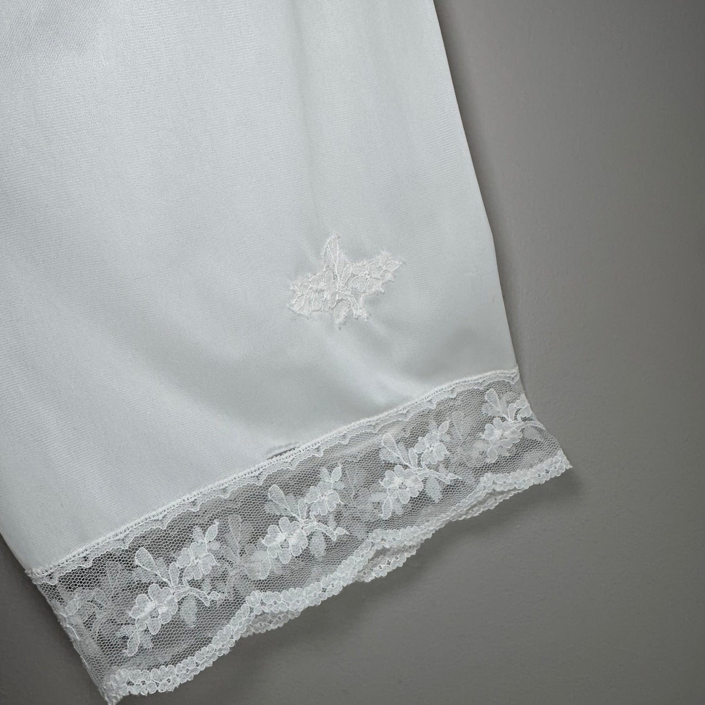 Vintage White Satin Bloomers – Lace Trim, Soft Shine, and Retro Charm