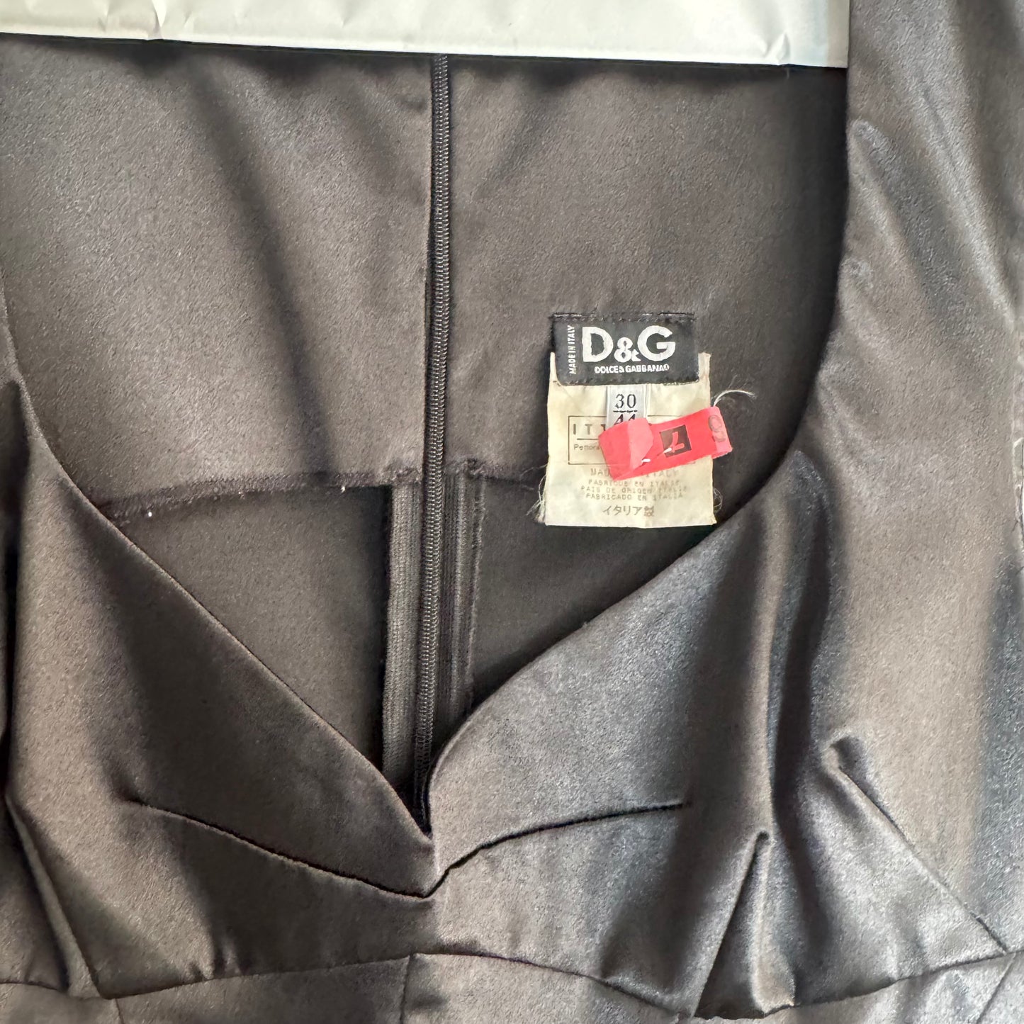 Vintage Dolce & Gabbana Silk Bustier-Style Dress – Size IT 40 (approx. US 4/Small)