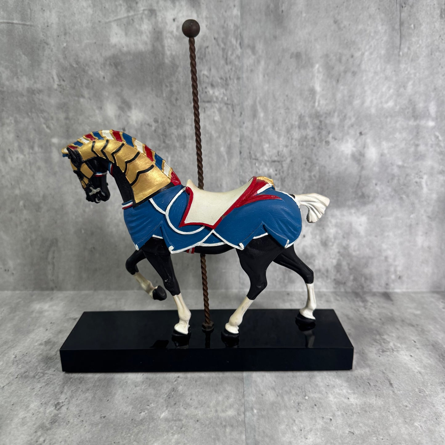 Hamilton Collection “The Patriotic Horse” – Art of the Carousel Figurine, 5th in Series, Limited Edition