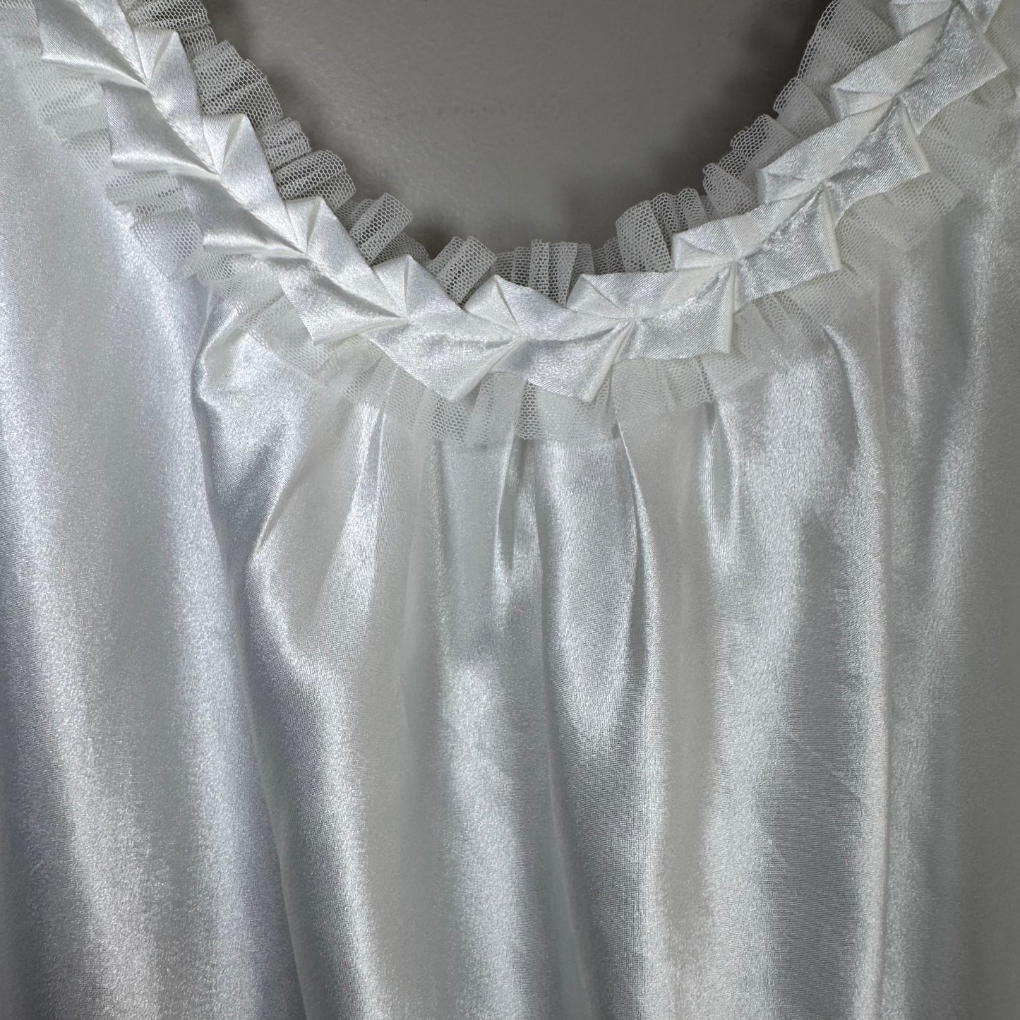 Oscar de la Renta Pink Label White Robe & Slip Set – Size S