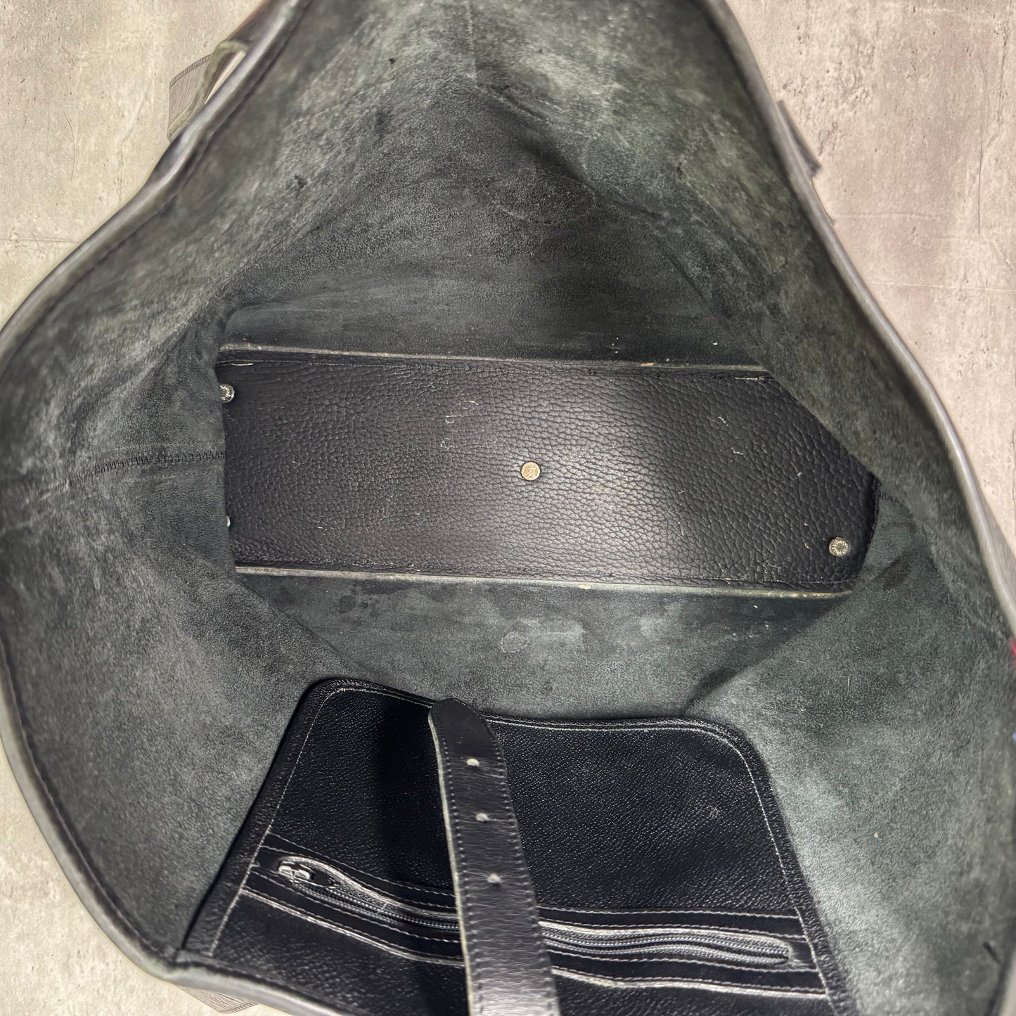 Vintage Dooney & Bourke Black Pebbled Leather Tote – Made in USA