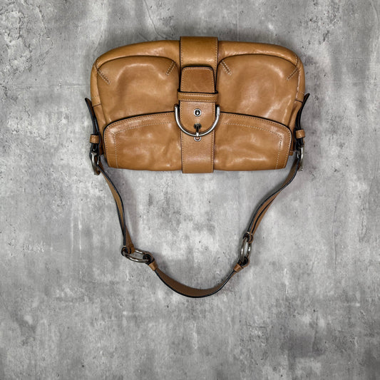 Coach Tan Leather Cargo Shoulder Bag – Style No. M0453-3653