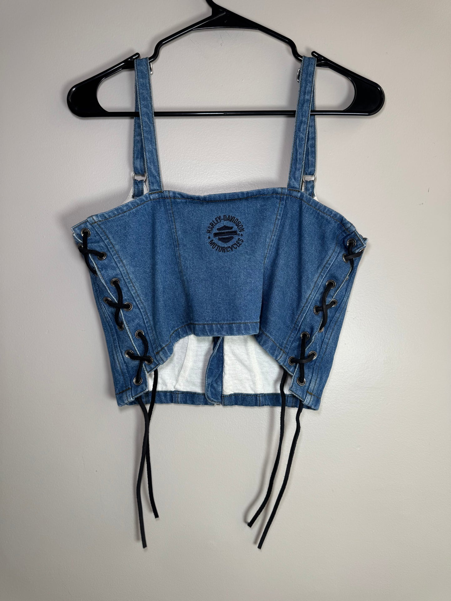 Harley-Davidson Denim Bustier Top – Size M