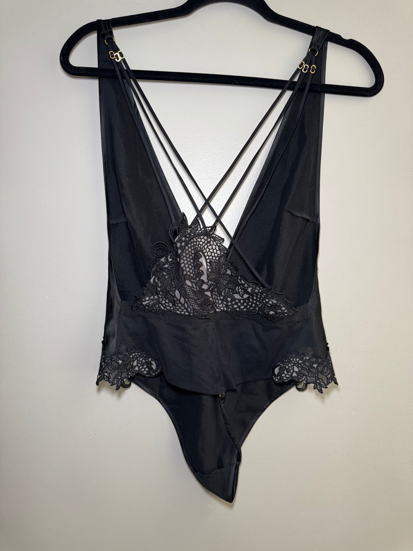 Vintage Victoria’s Secret Black Lace Bodysuit – Size S