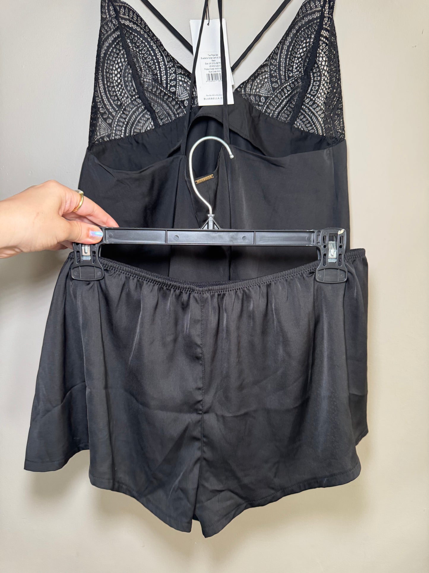 Bluebella Black Lace & Satin Sleep Set – Size M (NWT)